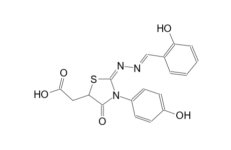 5-thiazolidineacetic acid, 3-(4-hydroxyphenyl)-2-[(2E)-2-[(2-hydroxyphenyl)methylene]hydrazono]-4-oxo-, (2E)-