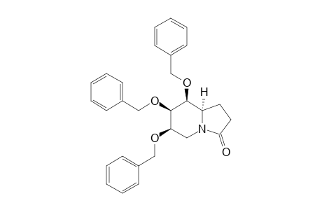 3(2H)-Indolizinone, hexahydro-6,7,8-tris(phenylmethoxy)-, [6R-(6.alpha.,7.alpha.,8.alpha.,8a.beta.)]-