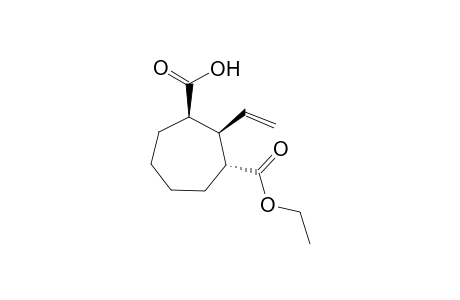 (1R,2R,3R)-2-ethenyl-3-ethoxycarbonyl-1-cycloheptanecarboxylic acid