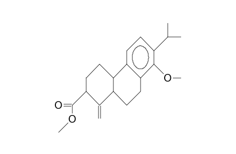 2-Methylidene-3-methoxycarbonyl-7,8-(3-isopropyl-4-methoxy-benzo)-trans-bicyclo(4.4.0)decane