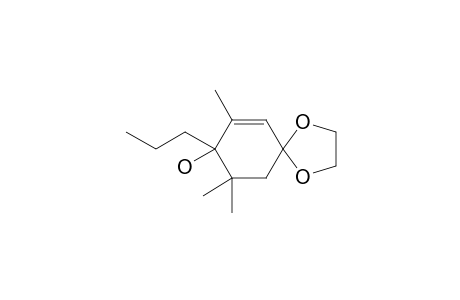 7,7,9-trimethyl-8-propyl-1,4-dioxaspiro[4.5]dec-9-en-8-ol