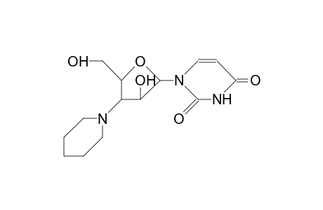 1-(3'-Deoxy-3'-piperidinyl-B-D-arabino-furanosyl)-uracil