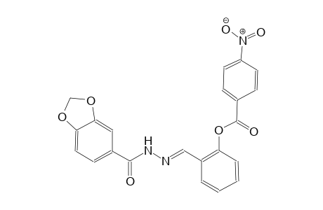 2-{(E)-[2-(1,3-benzodioxol-5-ylcarbonyl)hydrazono]methyl}phenyl 4-nitrobenzoate