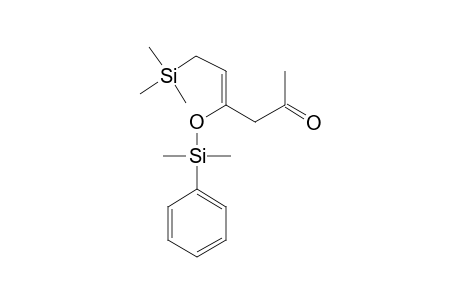(Z)-4-(dimethyl-phenylsilyl)oxy-6-trimethylsilylhex-4-en-2-one