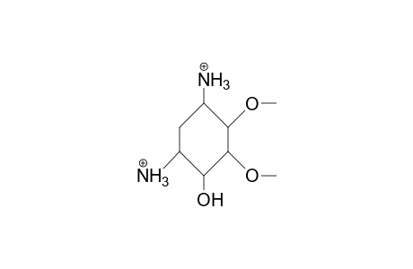 (.+-.)-(4c,6c-Diamino-2T,3c-dimethoxy-cyclohexane-1R-ol dication