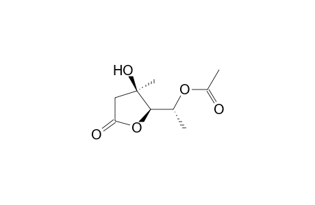 DL-arabino-Hexonic acid, 2,6-dideoxy-3-C-methyl-, .gamma.-lactone, 5-acetate