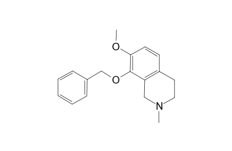 Isoquinoline, 1,2,3,4-tetrahydro-7-methoxy-2-methyl-8-(phenylmethoxy)-