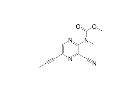N-(3-cyano-5-prop-1-ynyl-pyrazin-2-yl)-N-methyl-carbamic acid methyl ester