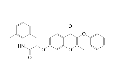 acetamide, 2-[(2-methyl-4-oxo-3-phenoxy-4H-1-benzopyran-7-yl)oxy]-N-(2,4,6-trimethylphenyl)-