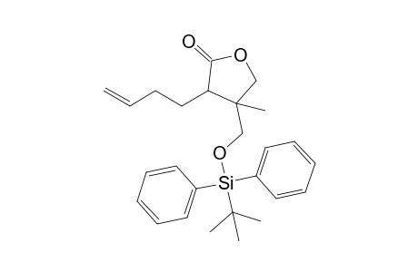 .beta.-(tert-Butyldiphenylsilyl)oxymethyl-.beta.-methyl-.alpha.-but-3-enyl-.gamma.-butyrolactone