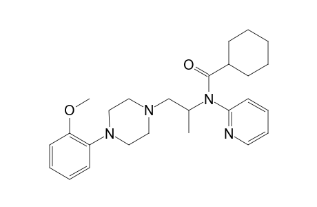 N-(2-[4-(2-Methoxyphenyl)-1-piperazinyl]-1-methylethyl)-N-(2-pyridinyl)cyclohexanecarboxamide