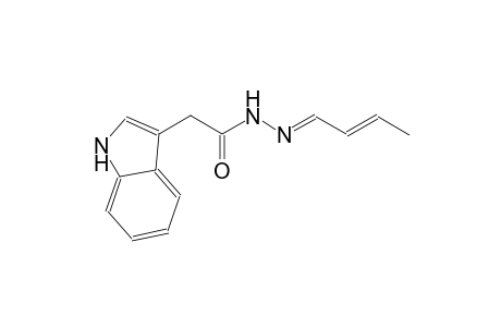 1H-indole-3-acetic acid, 2-[(E,2E)-2-butenylidene]hydrazide