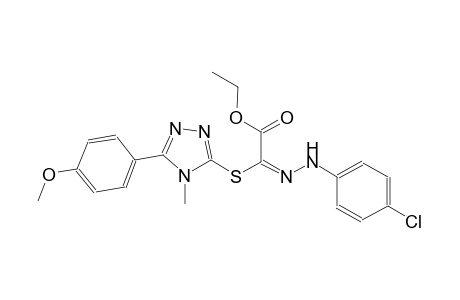 ethyl (2E)-[(4-chlorophenyl)hydrazono]{[5-(4-methoxyphenyl)-4-methyl-4H-1,2,4-triazol-3-yl]sulfanyl}ethanoate