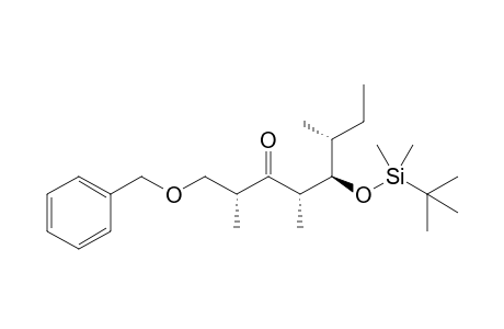 (2R,4S,5R,6R)-(-)1-Benzyloxy-5-tert-butyldimethylsilyloxy-2,4,6-trimethyloctan-3-one