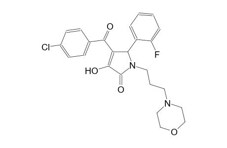 4-(4-chlorobenzoyl)-5-(2-fluorophenyl)-3-hydroxy-1-[3-(4-morpholinyl)propyl]-1,5-dihydro-2H-pyrrol-2-one
