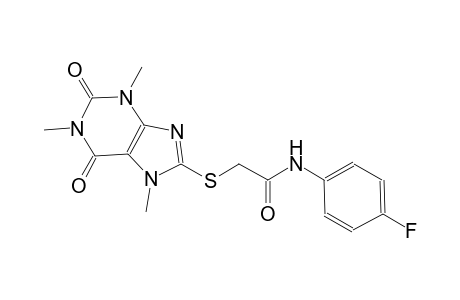 acetamide, N-(4-fluorophenyl)-2-[(2,3,6,7-tetrahydro-1,3,7-trimethyl-2,6-dioxo-1H-purin-8-yl)thio]-