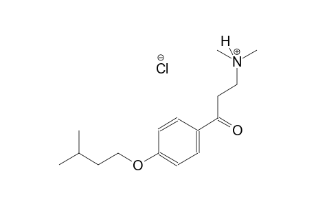3-[4-(isopentyloxy)phenyl]-N,N-dimethyl-3-oxo-1-propanaminium chloride