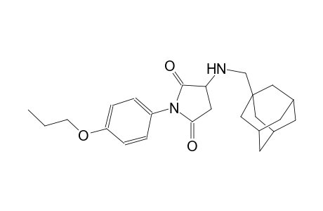2,5-pyrrolidinedione, 1-(4-propoxyphenyl)-3-[(tricyclo[3.3.1.1~3,7~]dec-1-ylmethyl)amino]-