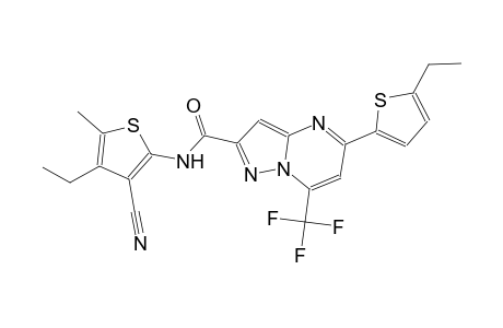 N-(3-cyano-4-ethyl-5-methyl-2-thienyl)-5-(5-ethyl-2-thienyl)-7-(trifluoromethyl)pyrazolo[1,5-a]pyrimidine-2-carboxamide