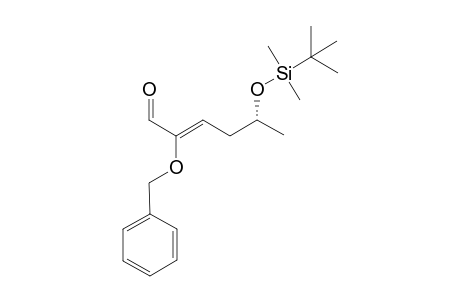 2-Benzyloxy-5(R)-tert-butyldimethylsiloxyhex-2-en-1-al