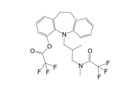 N-(2-methyl-3-(N-methyl-N-(trifluoroacetylcarbonyl)amino)propyl-4-(trifluoroacetoxy)-dibenzo[b,f]azepine