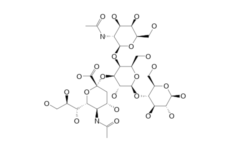 4-O-[4-O-(2-ACETAMIDO-2-DEOXY-BETA-D-GALACTOPYRANOSYL)-3-O-(N-ACETYL-ALPHA-D-NEURAMINIC-ACID-2-YL)-BETA-D-GALACTOPYRANOSYL]-BETA-D-GLUCOPYRANOSIDE