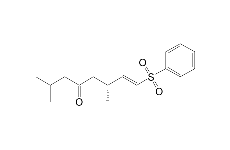 (-)-(6R)-(E)-8-Benzenesulfonyl-2,6-dimethyloct-7-en-4-one