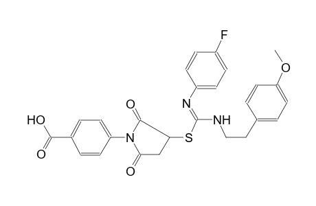 benzoic acid, 4-[3-[[(E)-[(4-fluorophenyl)imino][[2-(4-methoxyphenyl)ethyl]amino]methyl]thio]-2,5-dioxo-1-pyrrolidinyl]-