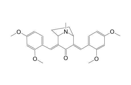 8-azabicyclo[3.2.1]octan-3-one, 2,4-bis[(2,4-dimethoxyphenyl)methylene]-8-methyl-, (2E,4E)-