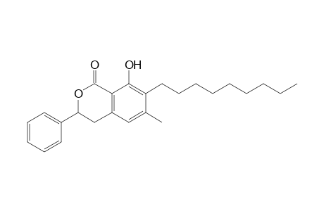 8-Hydroxy-6-methyl-7-nonyl-3-phenyl-3,4-dihydro-isochroman-1-one