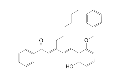 (2'-Benzyloxy-6'-hydroxy-.gamma.-hexylcinnamylidene)acetophenone