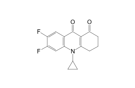 6,7-Difluoro-10-cyclopropyl-3,4-dihydro-1H-acridine-1,9(2H,10H)-dione-1,9(2H)-dione