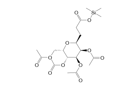 Trimethylsilyl 5,6,7,9-tetra-O-acetyl-4,8-anhydro-2,3-dideoxy-D-arabino-D-galacto-nononate