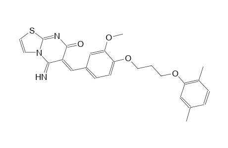 (6Z)-6-{4-[3-(2,5-dimethylphenoxy)propoxy]-3-methoxybenzylidene}-5-imino-5,6-dihydro-7H-[1,3]thiazolo[3,2-a]pyrimidin-7-one