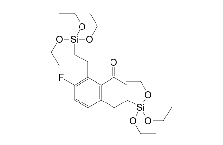 3-Fluoro-2,6-bis[2-(triethoxysilyl)ethyl]acetophenone