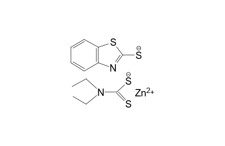 Zn diethyldithiocarbamate + mercaptobenzothiazole