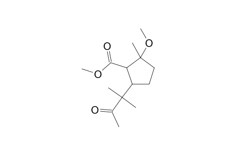 Methyl 2-(1,1-dimethyl2-oxopropyl)-5-methoxy-5-methylcyclopentene1-carboxylate