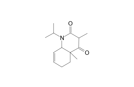 (3RS,4aSR,8aRS)-1,2,3,4,4a,5,6,8a-Octahydro-1-isopropyl-3-methyl-4a-methylchinoline-2,4-dione