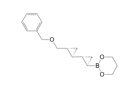 (1'R,2'R,1"S,2"R)-2-{2-[2-(Benzyloxymethyl)cyclopropyl]cyclopropyl}-1,3,2-dioxaborolane