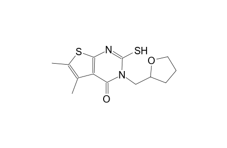 5,6-dimethyl-2-sulfanyl-3-(tetrahydro-2-furanylmethyl)thieno[2,3-d]pyrimidin-4(3H)-one