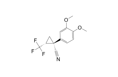 2-TRIFLUOROMETHYL-1-(3,4-DIMETHOXY-PHENYL)-CYCLOPROPYL-CYANIDE