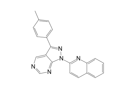 3-(4-Methylphenyl)-1-(quinolin-2-yl)-1H-pyrazolo[3,4-d]pyrimidine