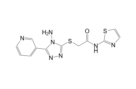 acetamide, 2-[[4-amino-5-(3-pyridinyl)-4H-1,2,4-triazol-3-yl]thio]-N-(2-thiazolyl)-