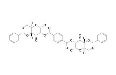 BIS-(METHYL-4,6-O-BENZYLIDENE-2-DEOXY-ALPHA-D-GLUCOPYRANOSID-2-YL)-TEREPHTHALATE