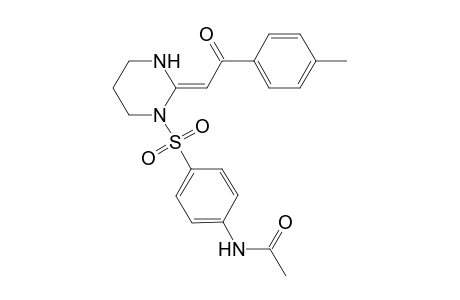 1-[N-Acetylsulfanylyl]-2-[(4'-methylbenzoyl)methylene]-hexahydropyrimidine