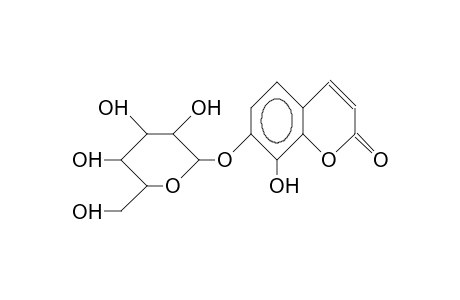 7-B-D-Glucosyl-8-hydroxy-coumarin