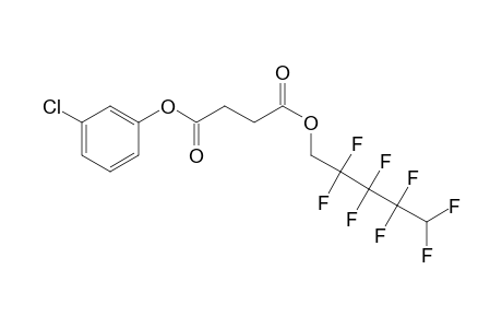 Succinic acid, 2,2,3,3,4,4,5,5-octafluoropentyl 3-chlorophenyl ester