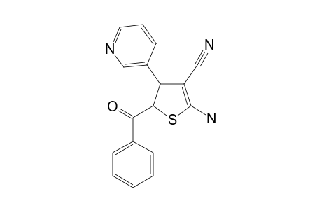 2-amino-5-(benzoyl)-4-pyridin-3-yl-4,5-dihydrothiophene-3-carbonitrile