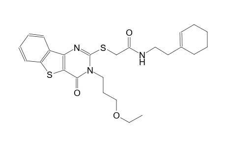 N-[2-(1-cyclohexen-1-yl)ethyl]-2-{[3-(3-ethoxypropyl)-4-oxo-3,4-dihydro[1]benzothieno[3,2-d]pyrimidin-2-yl]sulfanyl}acetamide