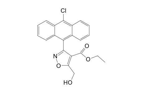 Ethyl 3-(9'-anthracenyl-10'-chloro)-5-hydroxymethyl-4-isoxazolecarboxylate